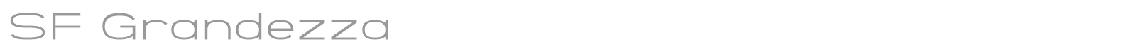 SF Grandezza font preview